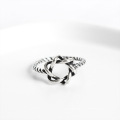 benutzerdefinierte Silberschmuck 925 Sterling Ringe Schmuckeinkäufer, Männer Frauen Silber Davidstern Ring Hexagramm Geschenk für Liebhaber